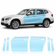 Антигравийная защитная бронепленка по лекалам для BMW X1 E84 2009-2015 - зоны дверей и стойки окон