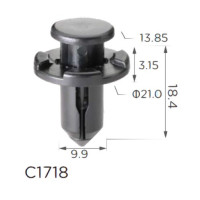 Клипса распорные Subaru (90914-0007, 909140007, 11408) (C1718)