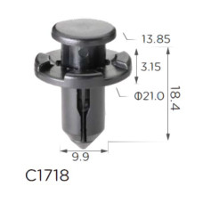 Кліпса розпірні Subaru (90914-0007, 909140007, 11408)  (C1718)