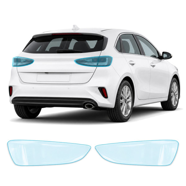 Антигравійна захисна бронеплівка за лекалами для Kia Ceed CD 2018-2021 - задні ліхтарі стопи