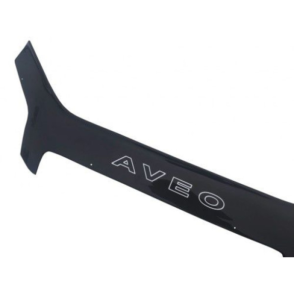 Дефлектор капота мухобойка Chevrolet Aveo T250 2006-2011 Седан Voron Glass