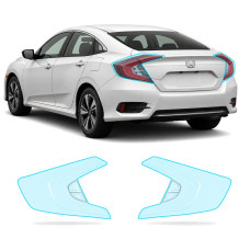 Антигравийная защитная бронепленка по лекалам для Honda Civic X 2015-2018 - задние фонари стопы
