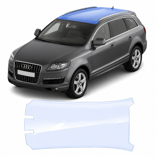 Антигравийная защитная бронепленка по лекалам для Audi Q7 4L 2005-2015 - зона крыши