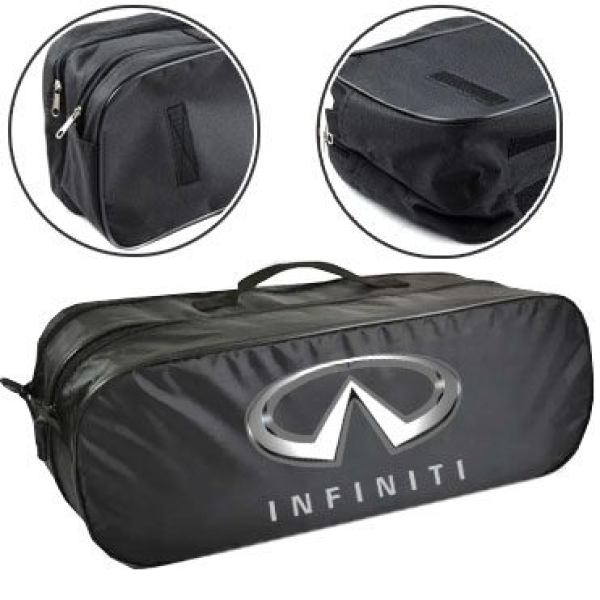 Сумка органайзер техдопомоги Infiniti 53х19х13 см 2 відділення Чорна