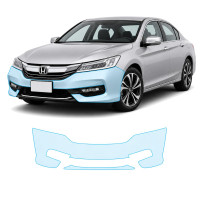 Антигравийная защитная бронепленка по лекалам для Honda Accord IX facelift 2016-2017 - передний бампер