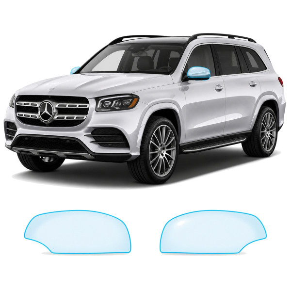 Антигравийная защитная бронепленка по лекалам для Mercedes-Benz GLS X167 2019-2023 - зеркала