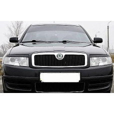 Реснички фар Fly для Skoda SuperB 2003-2008 Черные 2 шт