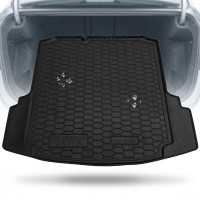 Автомобільний коврик у багажник Volkswagen Jetta 2011- Гумо - пластик бортик 3-5 см (Avto-Gumm)