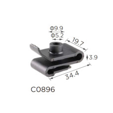 Скоби під саморіз Toyota, Lexus (9046705114, 90467-05114, 16062) (C896)