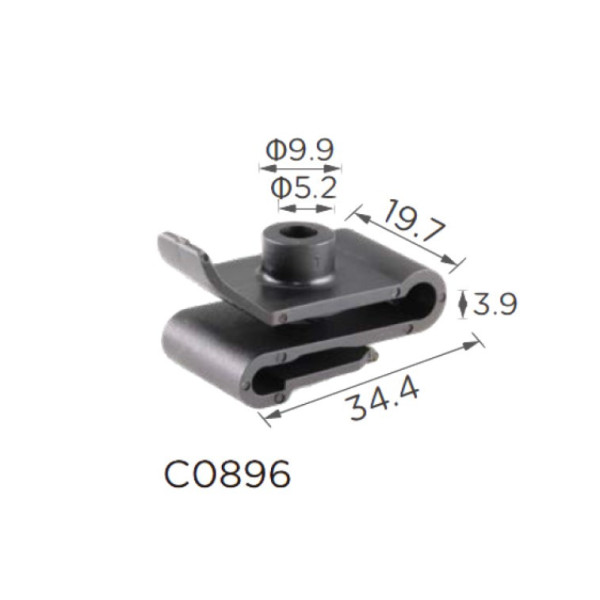 Скоби під саморіз Toyota, Lexus (9046705114, 90467-05114, 16062) (C896)