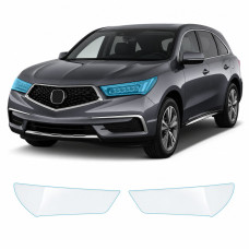 Антигравійна захисна бронеплівка за лекалами для Acura MDX YD3 facelift 2017-2020 - оптика (фари та ПТФ)