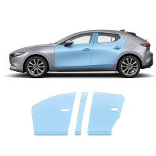 Антигравійна захисна бронеплівка за лекалами для Mazda Mazda3 BP 2019- зони дверей і стійки вікон