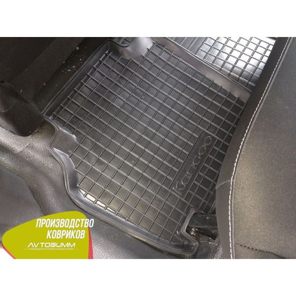 Автомобільні килимки в салон Renault Kangoo 2 2008- (Avto-Gumm)