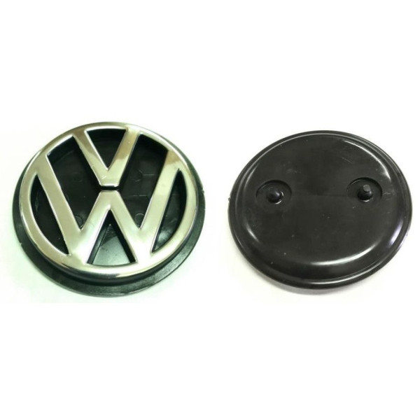 Емблема для Volkswagen 75 мм / пластикова / 2 пуклі (Golf III зад)
