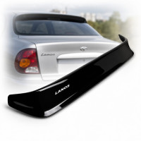 Cпойлер заднего стекла козырек для Daewoo Lanos седан домиком Г-образный Voron Glass