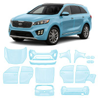Антигравійна захисна бронеплівка за лекалами для Kia Sorento UM 2015-2017 - повний кузов