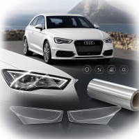 Антигравійна захисна бронеплівка за лекалами для Audi A3 8V 2012-2020 - оптика (фари та ПТФ)
