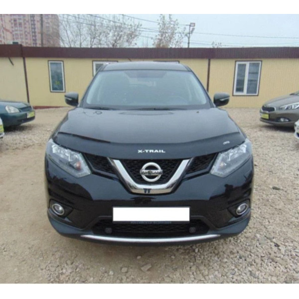 Дефлектор капота мухобойка Nissan X-Trail / Rogue (T32) 2014-2020 Евро Крепеж (Vip Tuning)