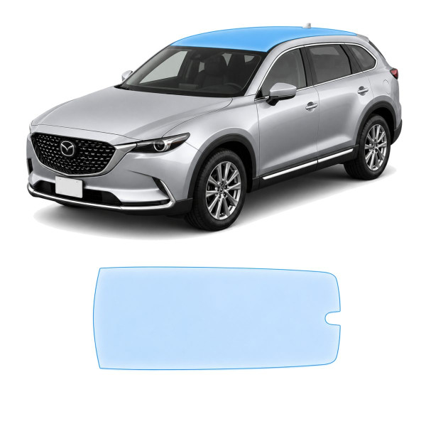 Антигравийная защитная бронепленка по лекалам для Mazda CX-9 TC facelift 2020-2023 - зона крыши