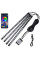 LED Підсвічування Салону ніонове 12V 22x4см RGB5050 (APP Bluetooth USB) 4 шт