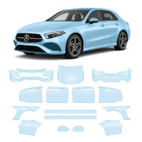 Антигравийная защитная бронепленка по лекалам для Mercedes-Benz CLS C257 facelift 2021-2023 - полный кузов