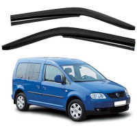 Дефлекторы окон ветровики Volkswagen Caddy 2004-2020 перед скотч SunPlex (SP-S-10)