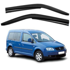 Дефлектори вікон ветровики Volkswagen Caddy 2004-2020 перед скотч SunPlex (SP-S-10)