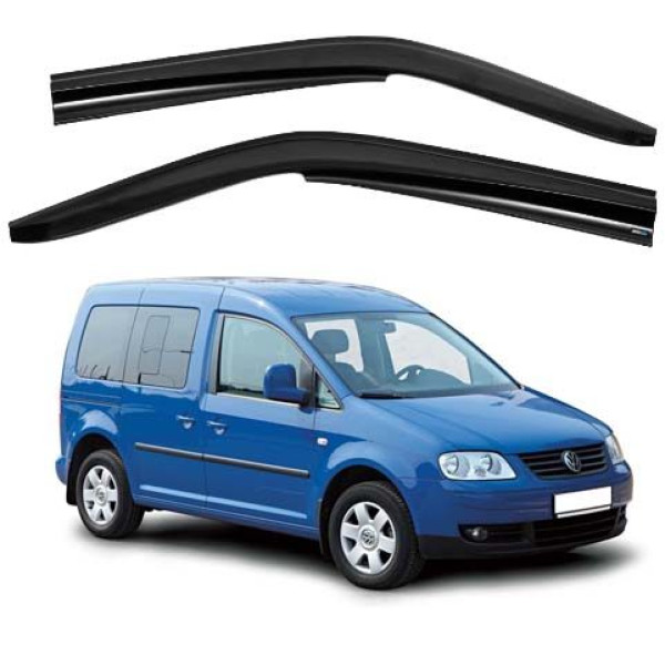 Дефлектори вікон ветровики Volkswagen Caddy 2004-2020 перед скотч SunPlex (SP-S-10)
