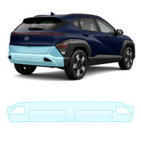 Антигравійна захисна бронеплівка за лекалами для Hyundai Kona SX2 2023- задній бампер