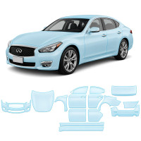 Антигравийная защитная бронепленка по лекалам для Infiniti Q70 Y51 2014-2019 - полный кузов