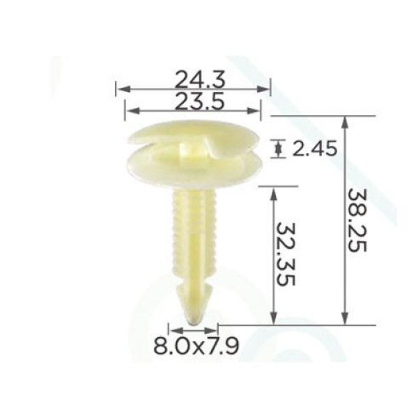 Кліпса кріплення карти дверей (OEM 10126901 15940) (C0038)