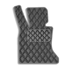 Килимок водія для BMW 5 (F10 / F11) 2010-2016 Екошкіра с подпятником 1 шт (Rombus)