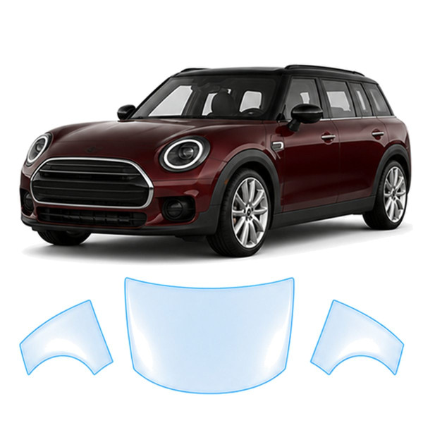 Антигравийная защитная бронепленка по лекалам для Mini Clubman F54 facelift 2019-2024 - капот и передние крылья