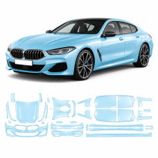 Антигравийная защитная бронепленка по лекалам для BMW 8 Series G15/G14/G16 facelift 2022- полный кузов