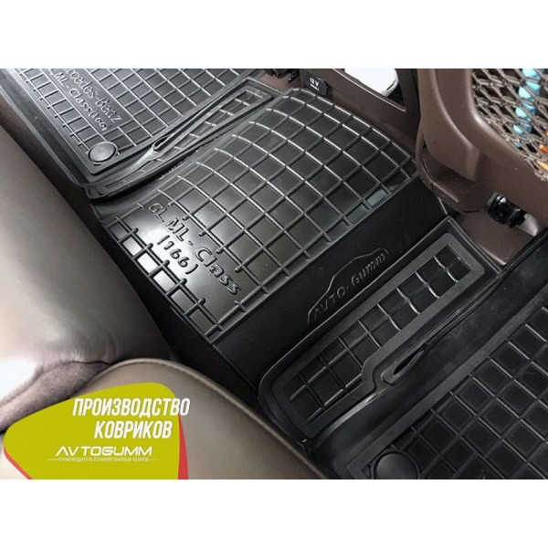 Автомобільні килимки в салон Mercedes GL (X166) 12-/GLS 14- (7 місць) (Avto-Gumm)