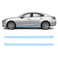 Антигравийная защитная бронепленка по лекалам для Mazda Mazda6 GL facelift 2018- нижняя зона кузова пороги