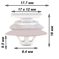 Клипса крепления обшивки дверей молдинги TOYOTA LEXUS (51787-60070 5178760070 15584) (C1834)