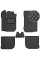 Коврики в салон Экокожа для Volkswagen Golf IV 1997-2003 Черные 5 шт (Rombus)