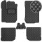Коврики в салон Экокожа для Volkswagen Golf IV 1997-2003 Черные 5 шт (Rombus)