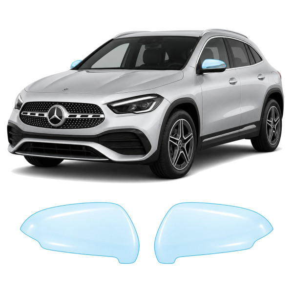 Антигравийная защитная бронепленка по лекалам для Mercedes-Benz GLA H247 facelift 2023- зеркала