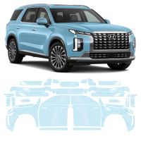 Антигравійна захисна бронеплівка за лекалами для Hyundai Palisade I facelift 2023- повний кузов