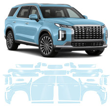 Антигравийная защитная бронепленка по лекалам для Hyundai Palisade I facelift 2023- полный кузов