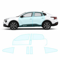 Антигравийная защитная бронепленка по лекалам для Citroen C4 X I 2022- зоны дверей и стойки окон