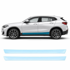 Антигравийная защитная бронепленка по лекалам для BMW X2 F39 2018-2023 - нижняя зона кузова пороги