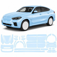 Антигравийная защитная бронепленка по лекалам для BMW X6 F16 2014-2019 - полный кузов