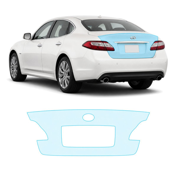 Антигравійна захисна бронеплівка за лекалами для Infiniti Q70 Y51 2014-2019 - зона кришки багажника