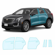 Антигравійна захисна бронеплівка за лекалами для Cadillac XT5 I 2016-2019 - зони дверей і стійки вікон