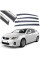 Дефлектори вікон вітровики Benke для Lexus CT200H 2011-2020 Молдинг Нержавіюча сталь 3D (BLXCT1123-W/S)