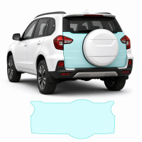 Антигравийная защитная бронепленка по лекалам для Chery Tiggo 3 II facelift 2020- зона крышки багажника