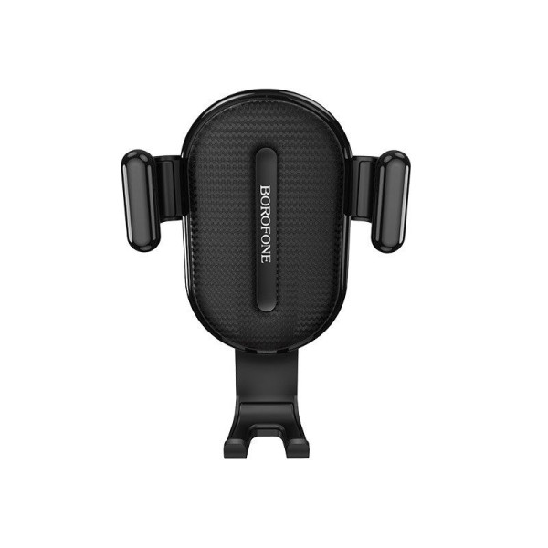 Автодержатель для телефона зажим под весом BOROFONE BH11 Air outlet gravity Black